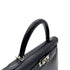 HERMES KELLY 32 SELLIER BLUE INDIGO BOXCALF HAND SHOULDER BAG □E SHW 90294204 - PURPOSE