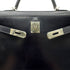 HERMES KELLY 32 SELLIER BLUE INDIGO BOXCALF HAND SHOULDER BAG □E SHW 90294204 - PURPOSE