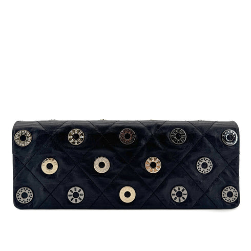 CHANEL VINTAGE COIN CHARM CLUTCH BAG BLACK LEATHER 90294206 - PURPOSE