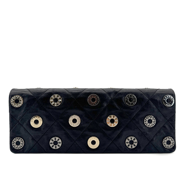 CHANEL VINTAGE COIN CHARM CLUTCH BAG BLACK LEATHER 90294206 - PURPOSE