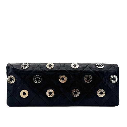 CHANEL VINTAGE COIN CHARM CLUTCH BAG BLACK LEATHER 90294206 - PURPOSE