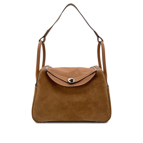 HERMES LINDY 30 GOLD VEAU SWIFT GRIZZLY SHOULDER BAG T SHW 90294373 - PURPOSE