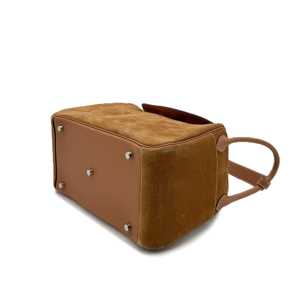 HERMES LINDY 30 GOLD VEAU SWIFT GRIZZLY SHOULDER BAG T SHW 90294373