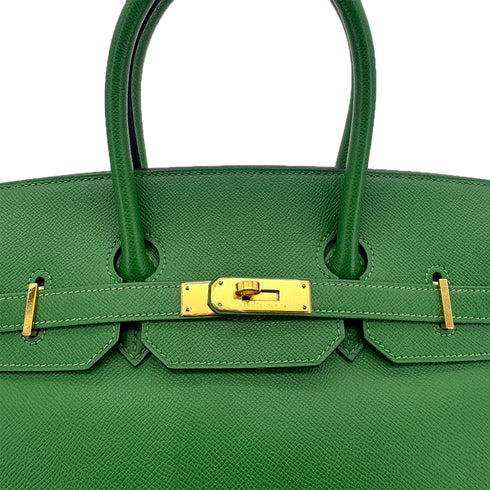 HERMES BIRKIN 35 VERT BENGALE VEAU EPSOM HAND BAG □O GHW 90294374 - PURPOSE