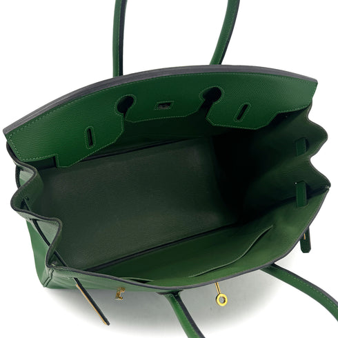 HERMES BIRKIN 35 VERT BENGALE VEAU EPSOM HAND BAG □O GHW 90294374 - PURPOSE