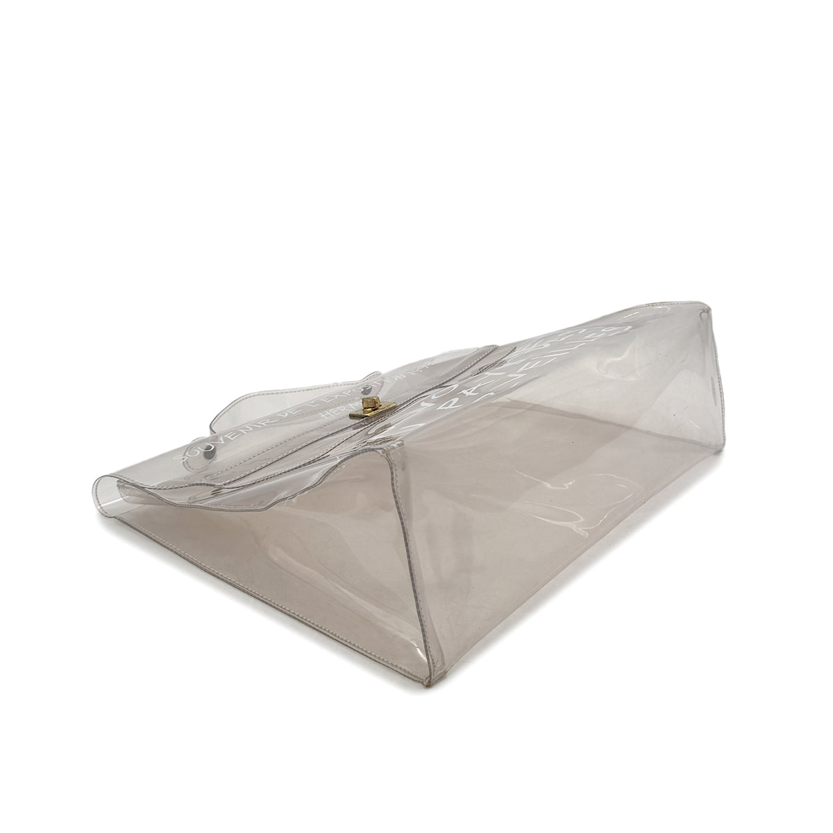 HERMES VINYL KELLY SOUVENIR DE L' EXPOSITION 1997 CLEAR HAND BAG 90294536
