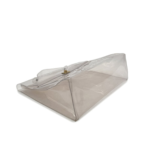 HERMES VINYL KELLY SOUVENIR DE L' EXPOSITION 1997 CLEAR HAND BAG 90294536 - PURPOSE