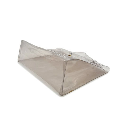 HERMES VINYL KELLY SOUVENIR DE L' EXPOSITION 1997 CLEAR HAND BAG 90294536 - PURPOSE