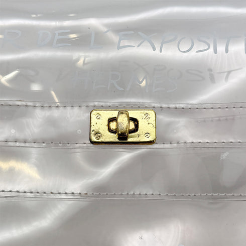 HERMES VINYL KELLY SOUVENIR DE L' EXPOSITION 1997 CLEAR HAND BAG 90294536 - PURPOSE