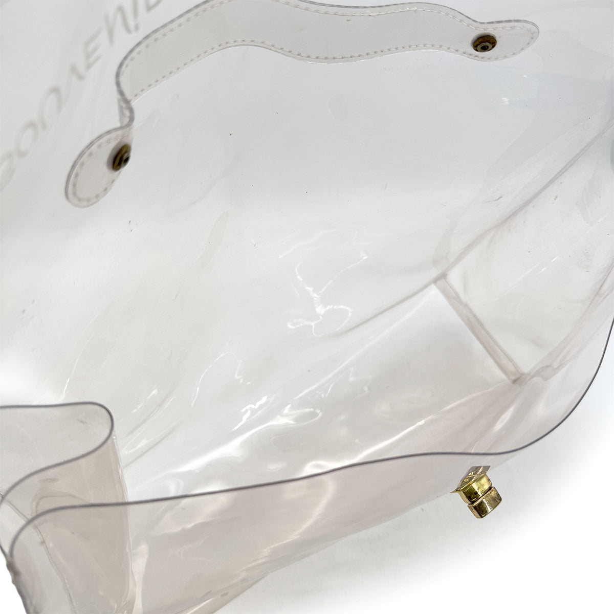 HERMES VINYL KELLY SOUVENIR DE L' EXPOSITION 1997 CLEAR HAND BAG 90294536