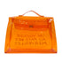HERMES VINYL KELLY SOUVENIR DE L' EXPOSITION 1997 ORANGE HAND BAG 90294537 - PURPOSE