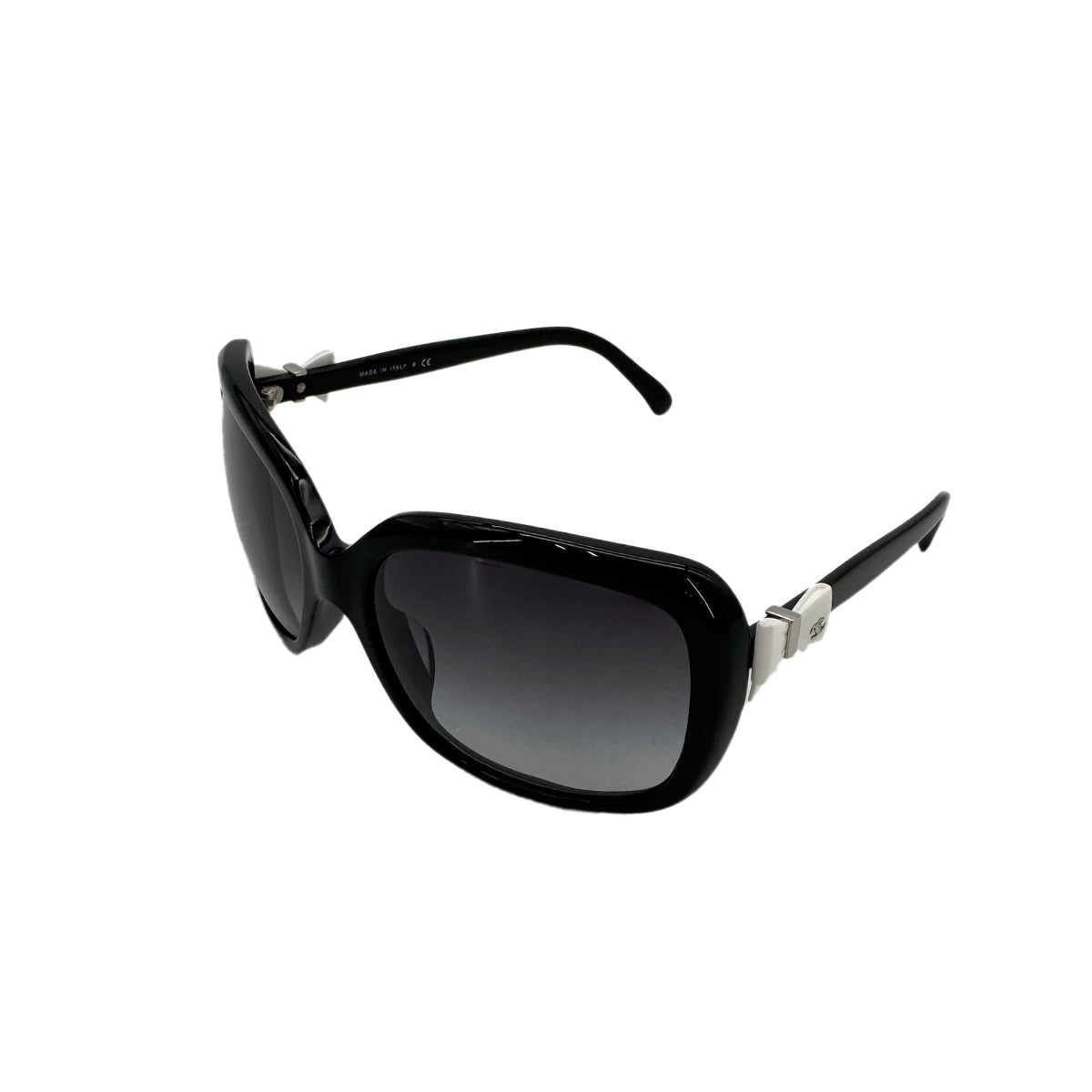 CHANEL SUNGLASSES COCOMARK RIBBON BLACK WHITE EYEWEAR 90294792