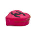 CHANEL VINTAGE HEART VANITY HAND BAG PINK BLACK ENAMEL 90294796