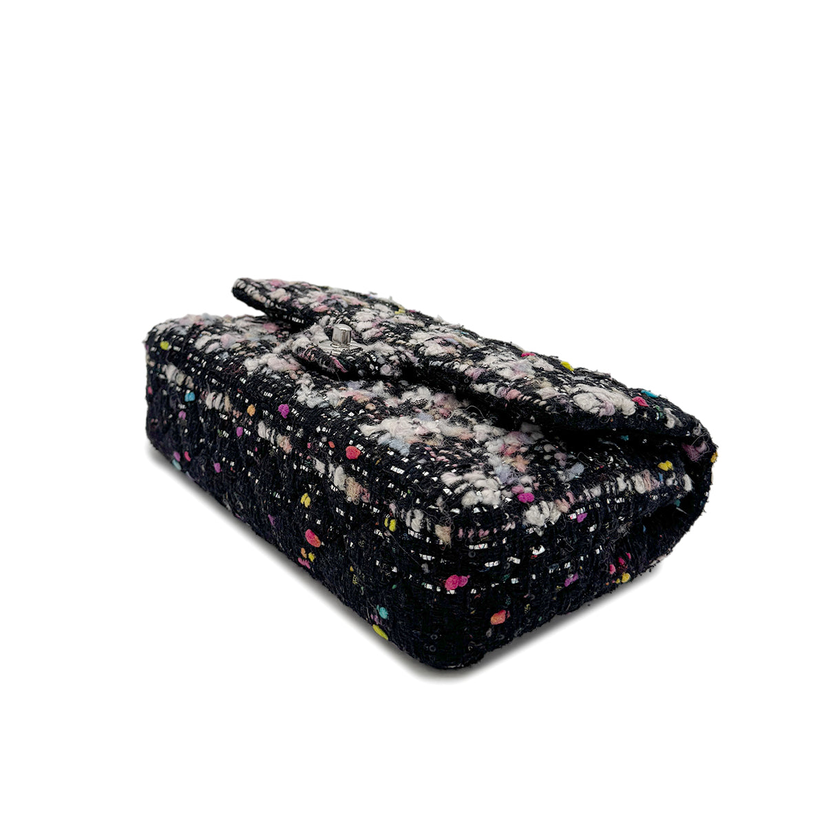 CHANEL MATELASSE CHAIN SHOULDER BAG MULTICOLOR TWEED 90294797