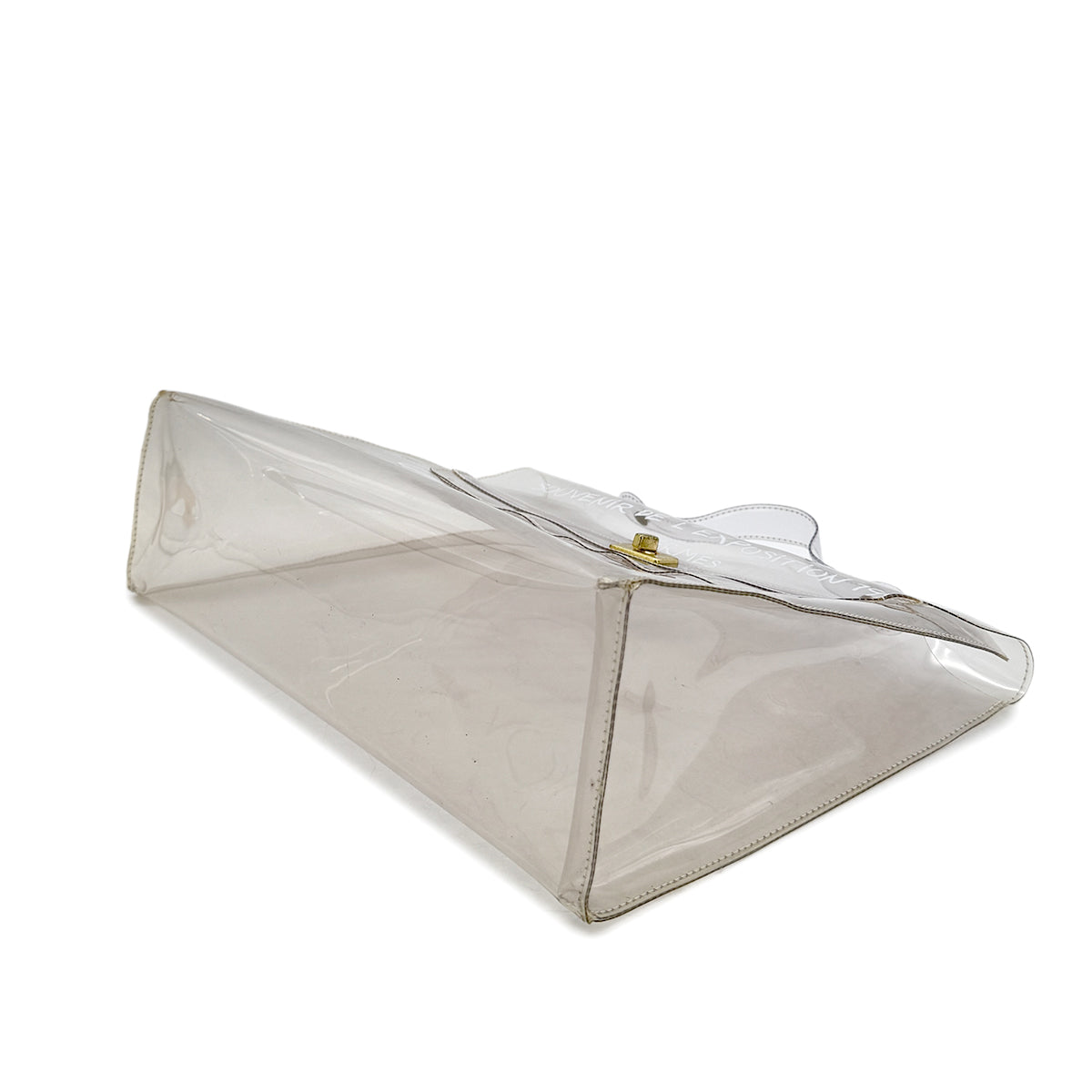 HERMES VINYL KELLY SOUVENIR DE L' EXPOSITION 1997 CLEAR HAND BAG 90294798