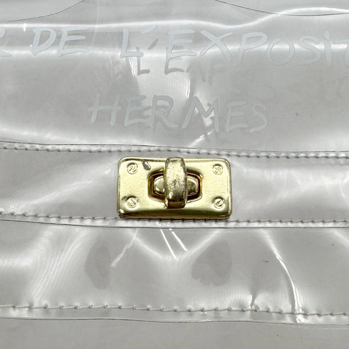 HERMES VINYL KELLY SOUVENIR DE L' EXPOSITION 1997 CLEAR HAND BAG 90294798 - PURPOSE