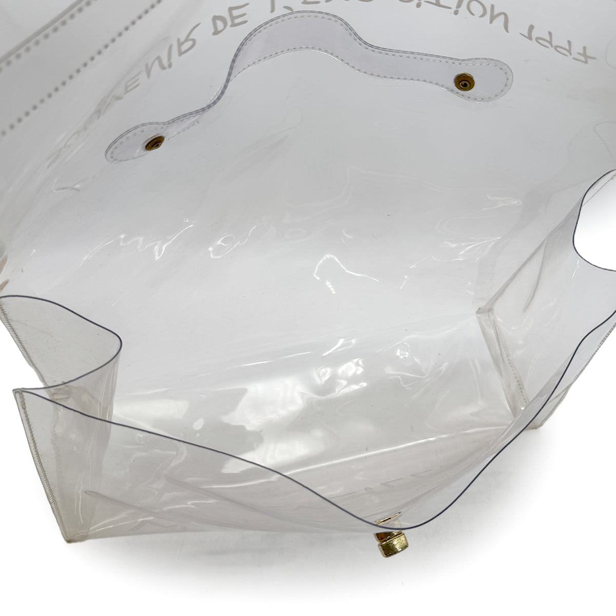 HERMES VINYL KELLY SOUVENIR DE L' EXPOSITION 1997 CLEAR HAND BAG 90294798