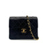 CHANEL VINTAGE MINI SQUARE 17 CHAIN SHOULDER BAG BLACK LAMB SKIN 90294800 - PURPOSE