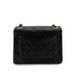 CHANEL VINTAGE MINI SQUARE 17 CHAIN SHOULDER BAG BLACK LAMB SKIN 90294800 - PURPOSE