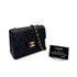 CHANEL VINTAGE MINI SQUARE 17 CHAIN SHOULDER BAG BLACK LAMB SKIN 90294800 - PURPOSE