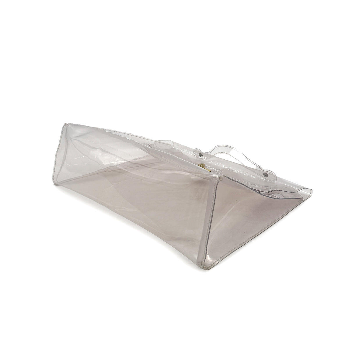 HERMES VINYL KELLY SOUVENIR DE L' EXPOSITION 1997 CLEAR HAND BAG 90294823