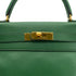 HERMES KELLY 28 RETOURNE GREEN COUCHEVEL HAND SHOULDER BAG 〇U GHW 90294824 - PURPOSE