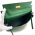 HERMES KELLY 28 RETOURNE GREEN COUCHEVEL HAND SHOULDER BAG 〇U GHW 90294824 - PURPOSE