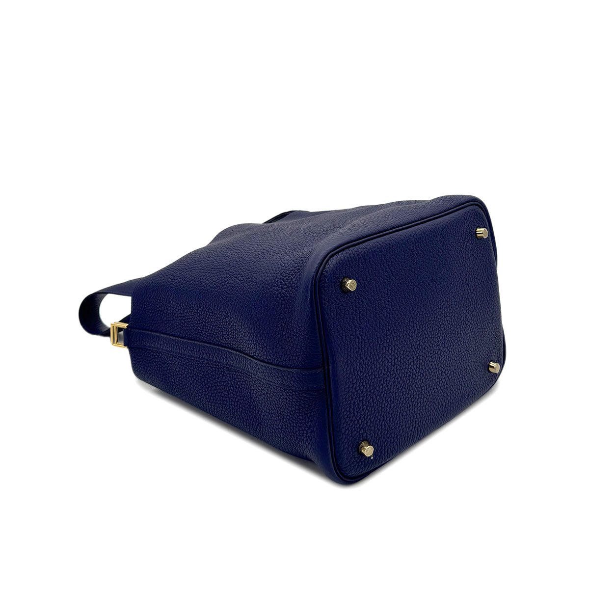 HERMES PICOTIN LOCK MM BLEU SAPHIR TAURILLON MAURICE HAND BAG C GHW 90294825