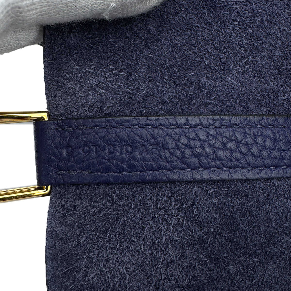 HERMES PICOTIN LOCK MM BLEU SAPHIR TAURILLON MAURICE HAND BAG C GHW 90294825