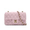 CHANEL MINI MATELASSE 20 CHAIN SHOULDER BAG PINK TWEED 90294827