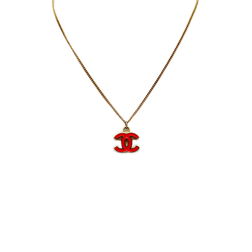 CHANEL NECKLACE COCOMARK PINK GOLD ACCESSORY 04A 90294830 - PURPOSE