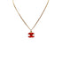 CHANEL NECKLACE COCOMARK PINK GOLD ACCESSORY 04A 90294830 - PURPOSE
