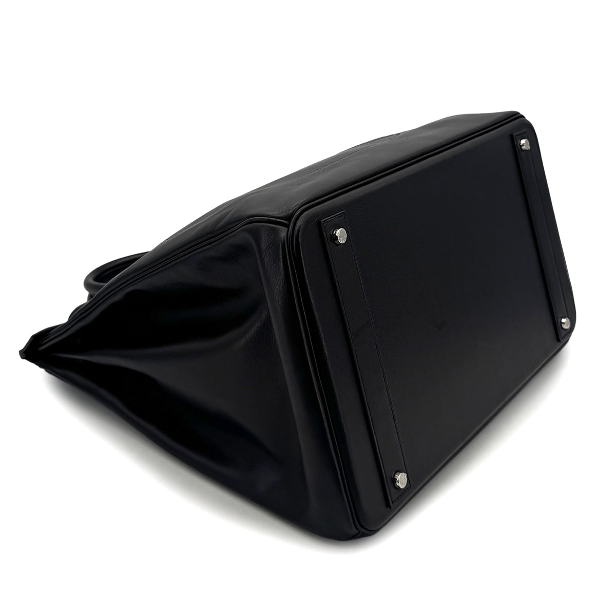 HERMES HAUT A COURROIES 40 ROCK BLACK EVER GRAIN HAND BAG B SHW 90294967