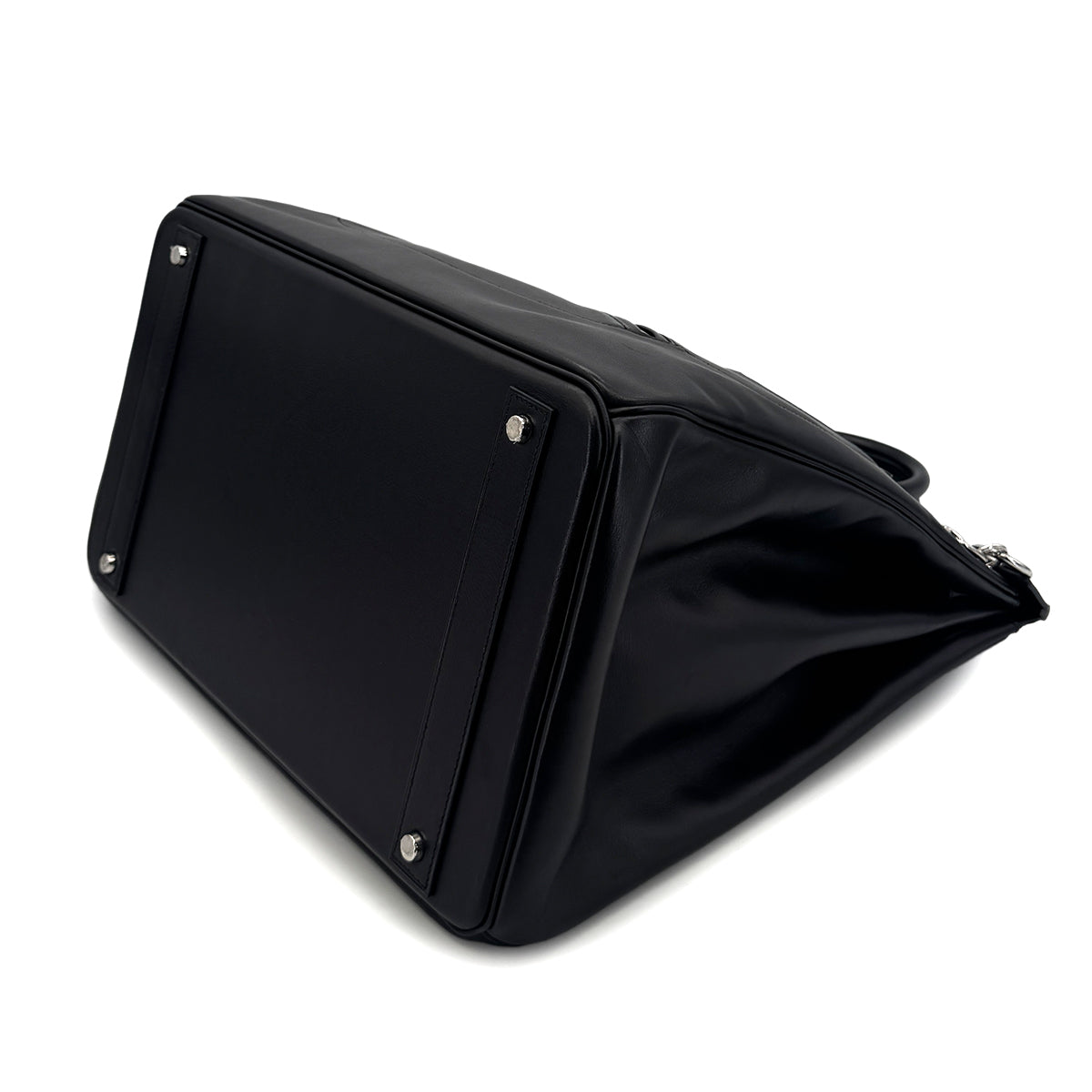 HERMES HAUT A COURROIES 40 ROCK BLACK EVER GRAIN HAND BAG B SHW 90294967