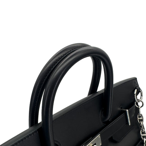 HERMES HAUT A COURROIES 40 ROCK BLACK EVER GRAIN HAND BAG B SHW 90294967 - PURPOSE