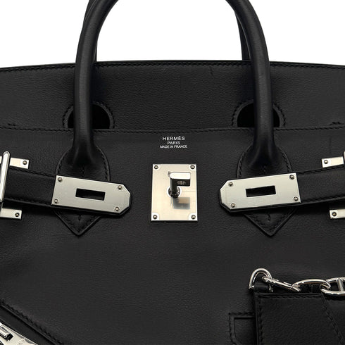 HERMES HAUT A COURROIES 40 ROCK BLACK EVER GRAIN HAND BAG B SHW 90294967 - PURPOSE