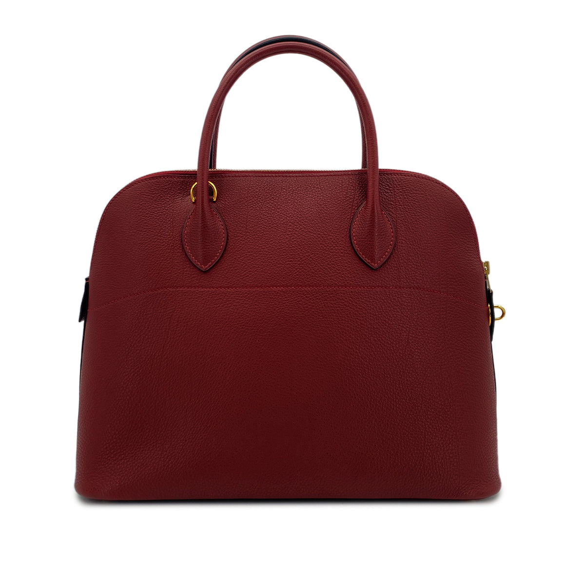 HERMES BOLIDE 35 ROUGE H FJORD HAND SHOULDER BAG □D GHW 90294969