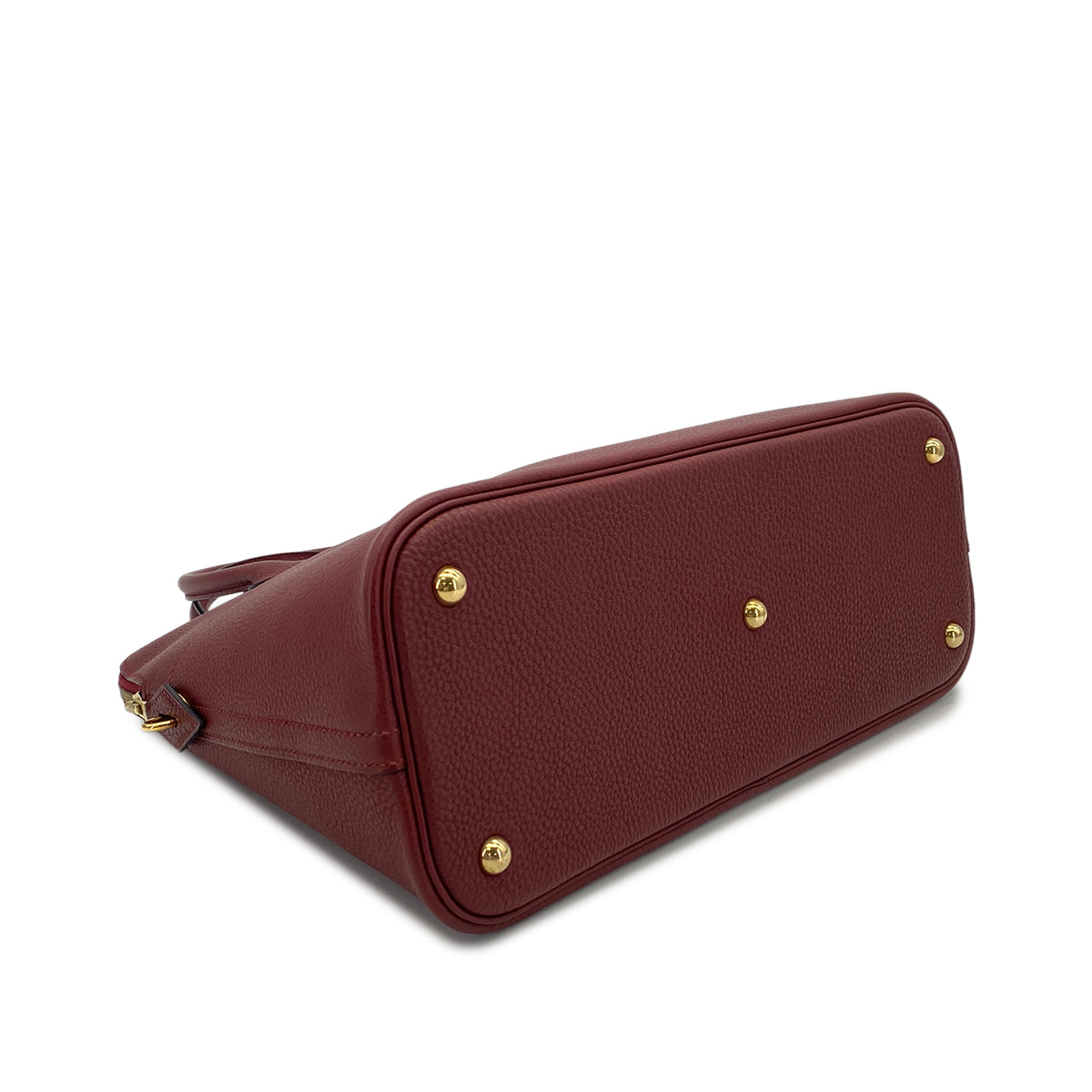 HERMES BOLIDE 35 ROUGE H FJORD HAND SHOULDER BAG □D GHW 90294969