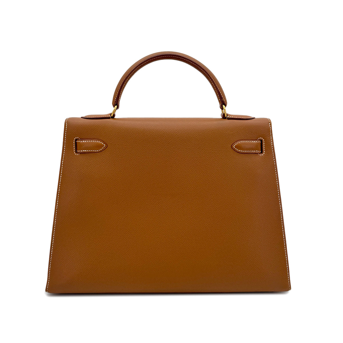 HERMES KELLY 32 SELLIER GOLD COUCHVEL HAND SHOULDER BAG 〇Z GHW 90294970