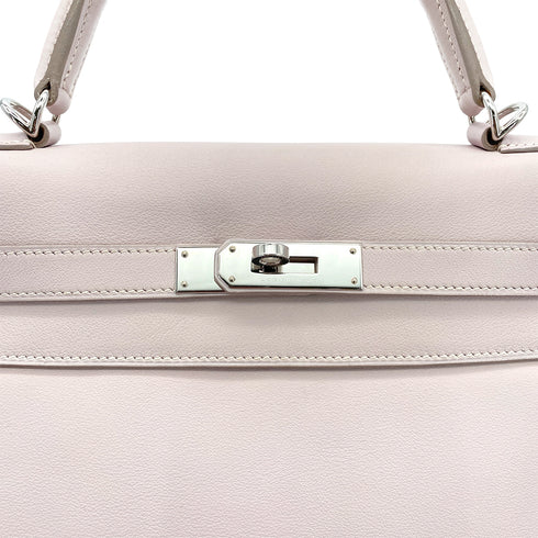 HERMES KELLY 32 RETOURNE ROSE DRAGEE SWIFT HAND SHOULDER BAG □K SHW 90294971 - PURPOSE