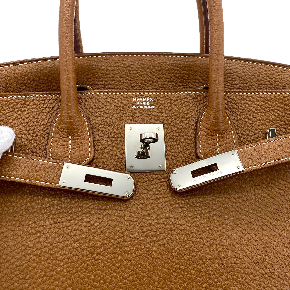 HERMES BIRKIN 30 GOLD TOGO HAND BAG □P SHW 90294972