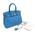 HERMES BIRKIN 30 BLEU PARADIS TAURILLON CLEMENCE HAND BAG □R SHW 90294973 - PURPOSE