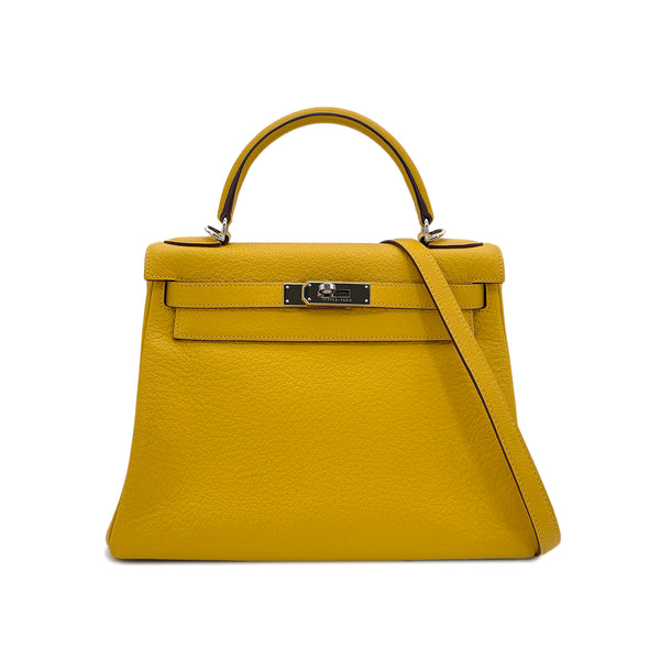 HERMES KELLY 28 RETOURNE SOLEIL TAURILLON CLEMENCE HAND SHOULDER BAG □M SHW 90294974 - PURPOSE