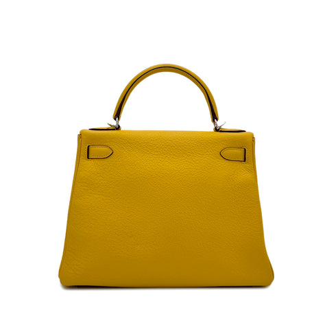 HERMES KELLY 28 RETOURNE SOLEIL TAURILLON CLEMENCE HAND SHOULDER BAG □M SHW 90294974 - PURPOSE