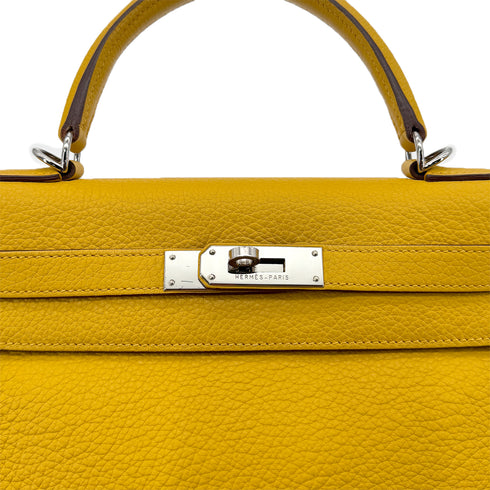 HERMES KELLY 28 RETOURNE SOLEIL TAURILLON CLEMENCE HAND SHOULDER BAG □M SHW 90294974 - PURPOSE