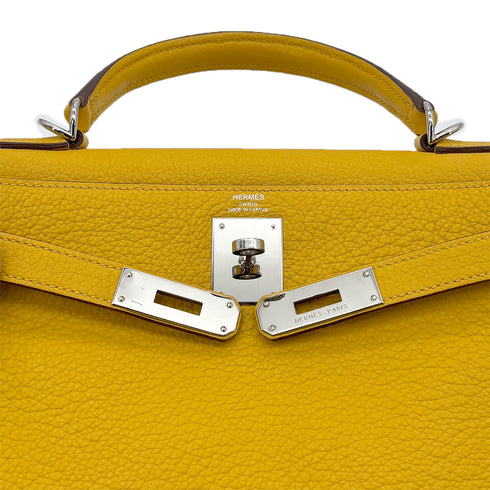 HERMES KELLY 28 RETOURNE SOLEIL TAURILLON CLEMENCE HAND SHOULDER BAG □M SHW 90294974 - PURPOSE