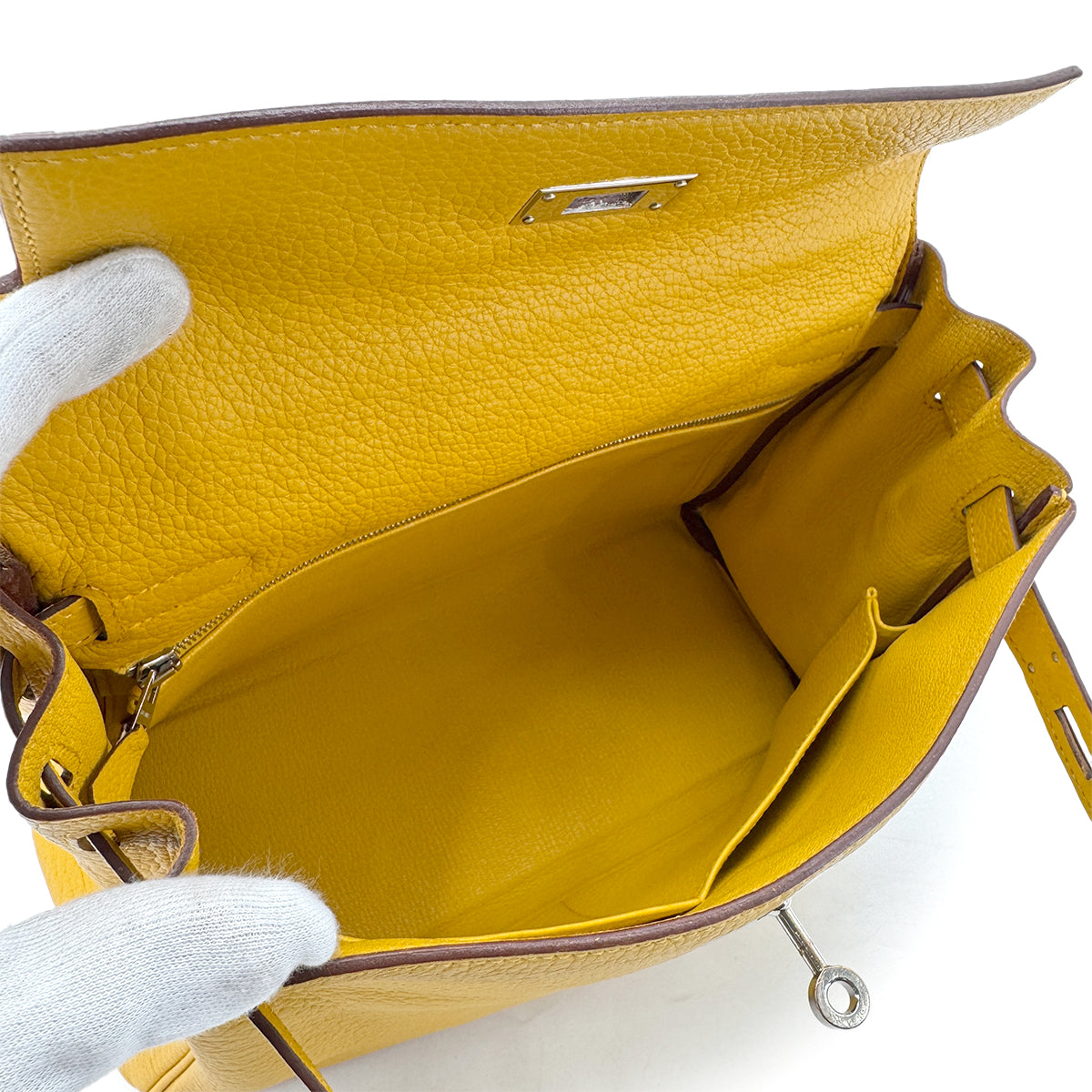 HERMES KELLY 28 RETOURNE SOLEIL TAURILLON CLEMENCE HAND SHOULDER BAG □M SHW 90294974