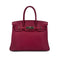 HERMES BIRKIN 30 RUBIS TAURILLON CLEMENCE HAND BAG □N PALLADIUM HARDWARE 90294975 - PURPOSE