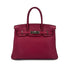 HERMES BIRKIN 30 RUBIS TAURILLON CLEMENCE HAND BAG □N PALLADIUM HARDWARE 90294975 - PURPOSE