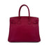 HERMES BIRKIN 30 RUBIS TAURILLON CLEMENCE HAND BAG □N PALLADIUM HARDWARE 90294975 - PURPOSE